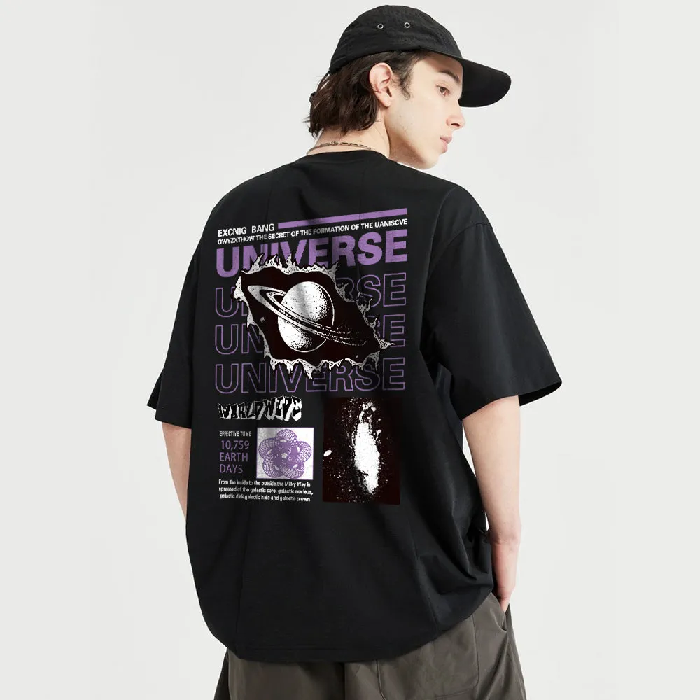 Casual Planet Print T-shirt
