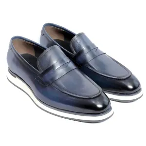 CAVANELI BLUE PENNY LOAFERS