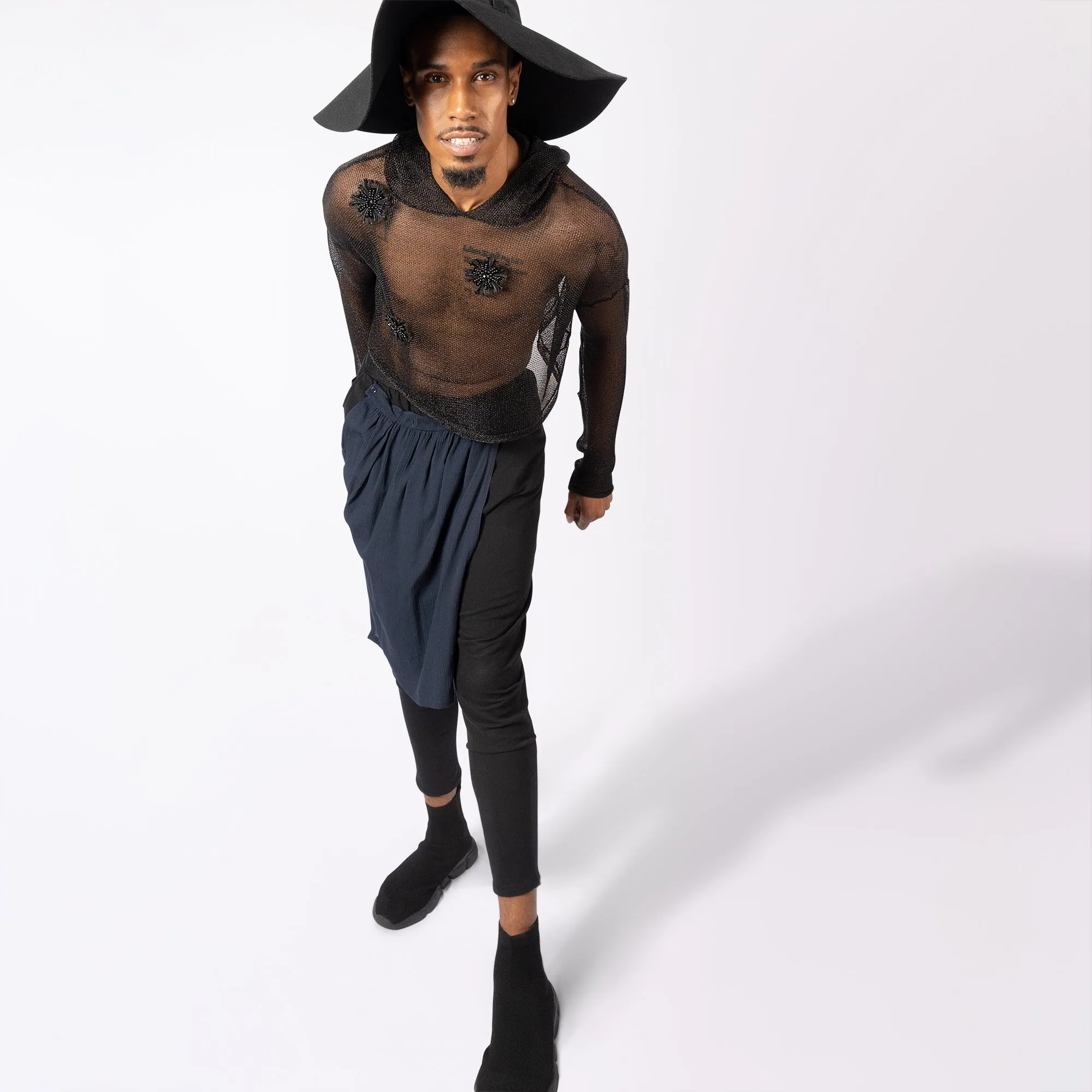 Chainmail Cropped Hoodie