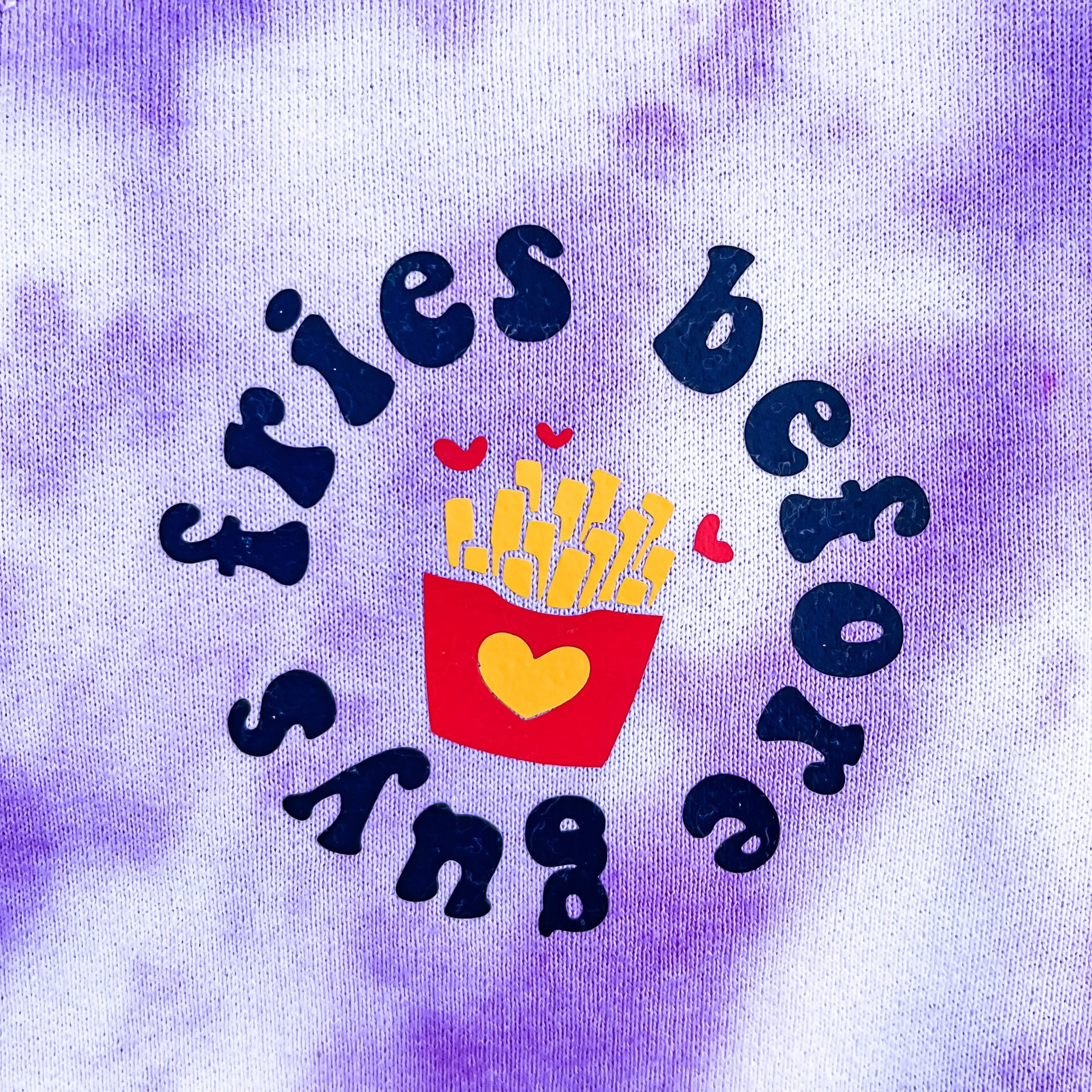 Child Tie-Dye Crewneck Sweatshirt - Fries Before Guys