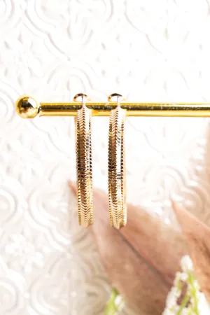 Classic Beauty Goldtone Hoop Earrings