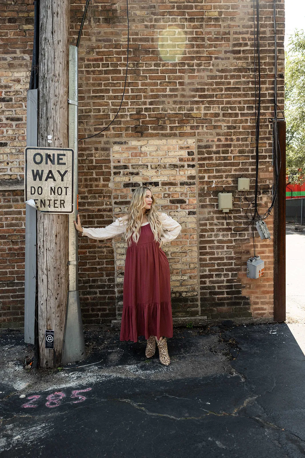 cline midi dress in red