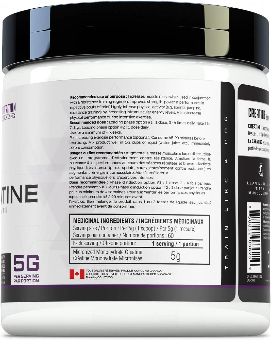 Cutler Nutrition - Creatine Monohydrate Powder 50 SERVINGS