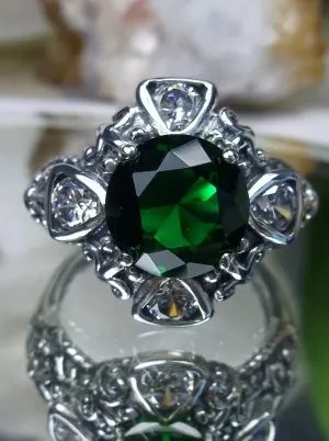 D138, 5-Gem Art Deco Ring, Vintage Revival Jewelry #D138