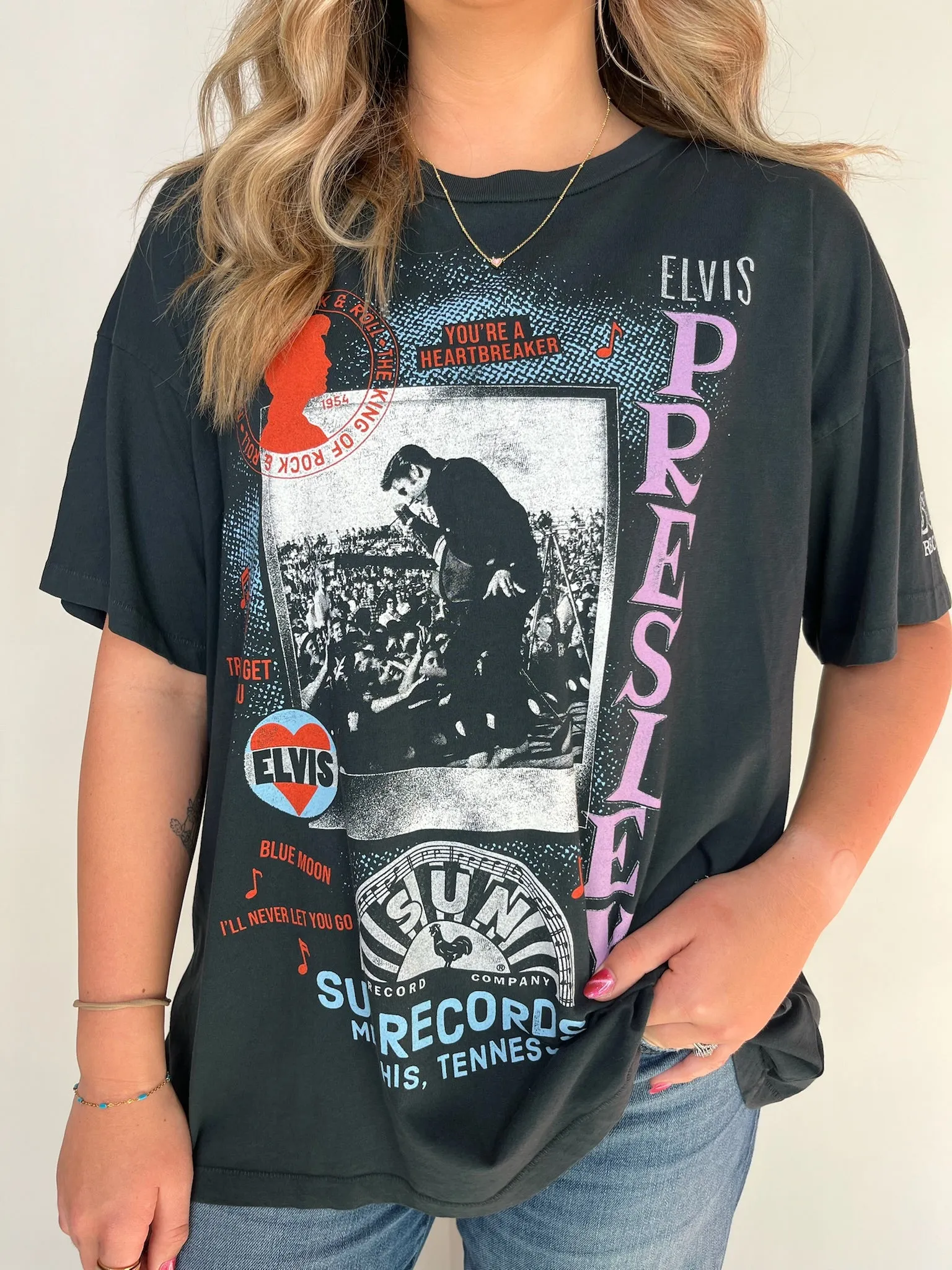 Daydreamer Elvis Polaroid Collage Merch Tee
