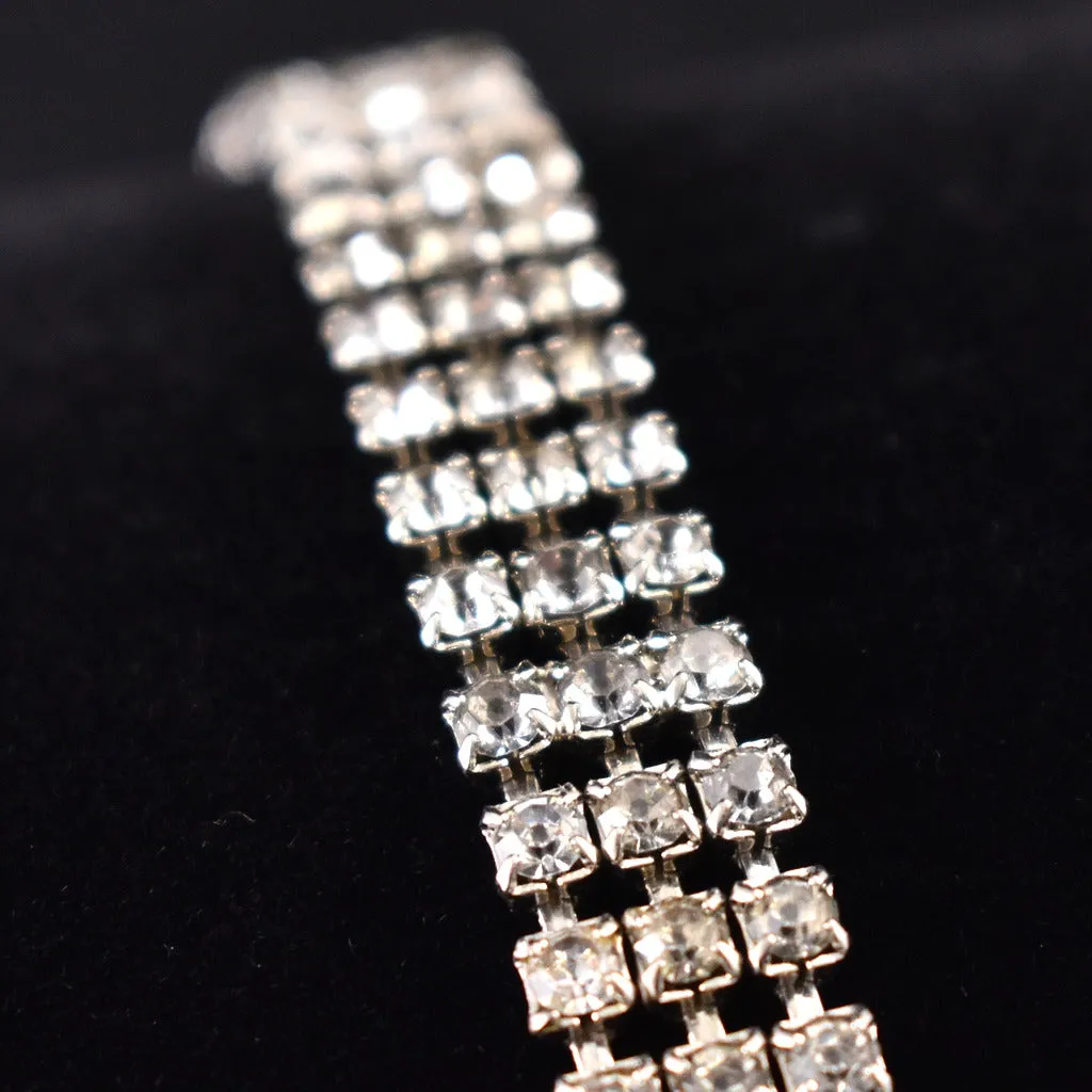 Deco Clasp Rhinestone Bracelet