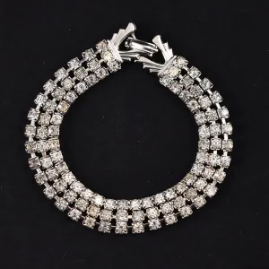 Deco Clasp Rhinestone Bracelet
