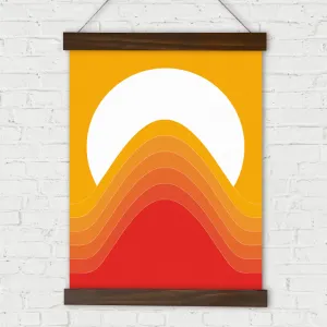 Desert Sunrise Linen Wall Hanging