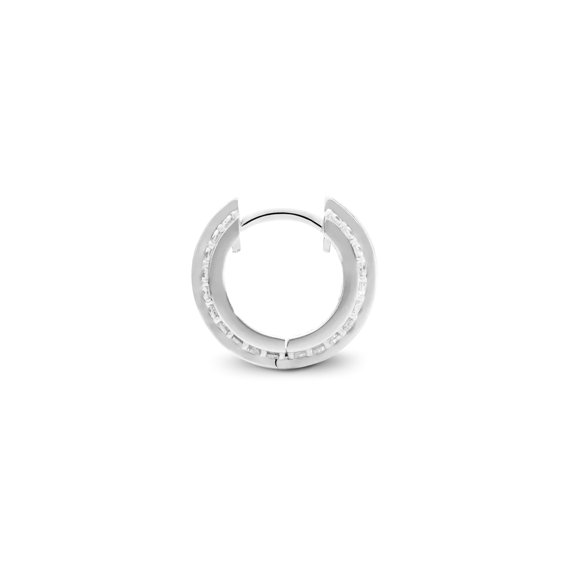 DNA DIAMOND EARRINGS IN 18CT WHITE GOLD