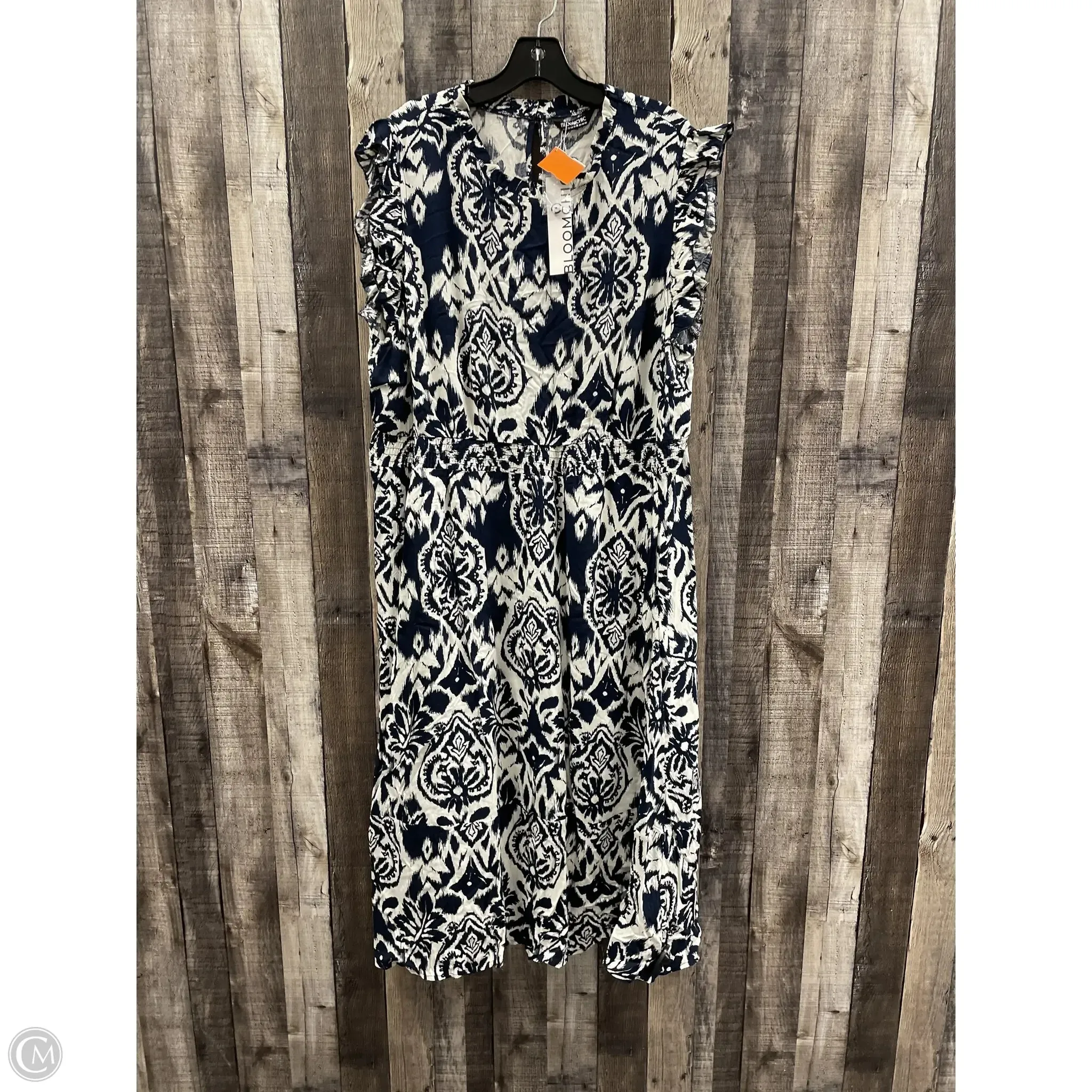 Dress Casual Maxi By Cme In Navy, Size: 1x