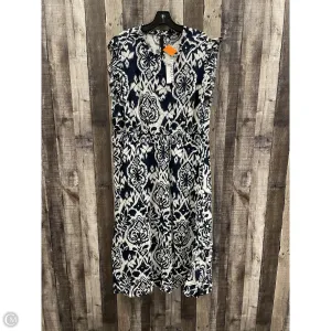 Dress Casual Maxi By Cme In Navy, Size: 1x