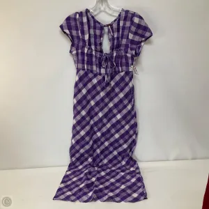 Dress Casual Midi By Free People In Plaid Pattern, Size: S