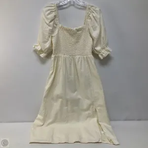 Dress Casual Midi By Gap In Cream, Size: M
