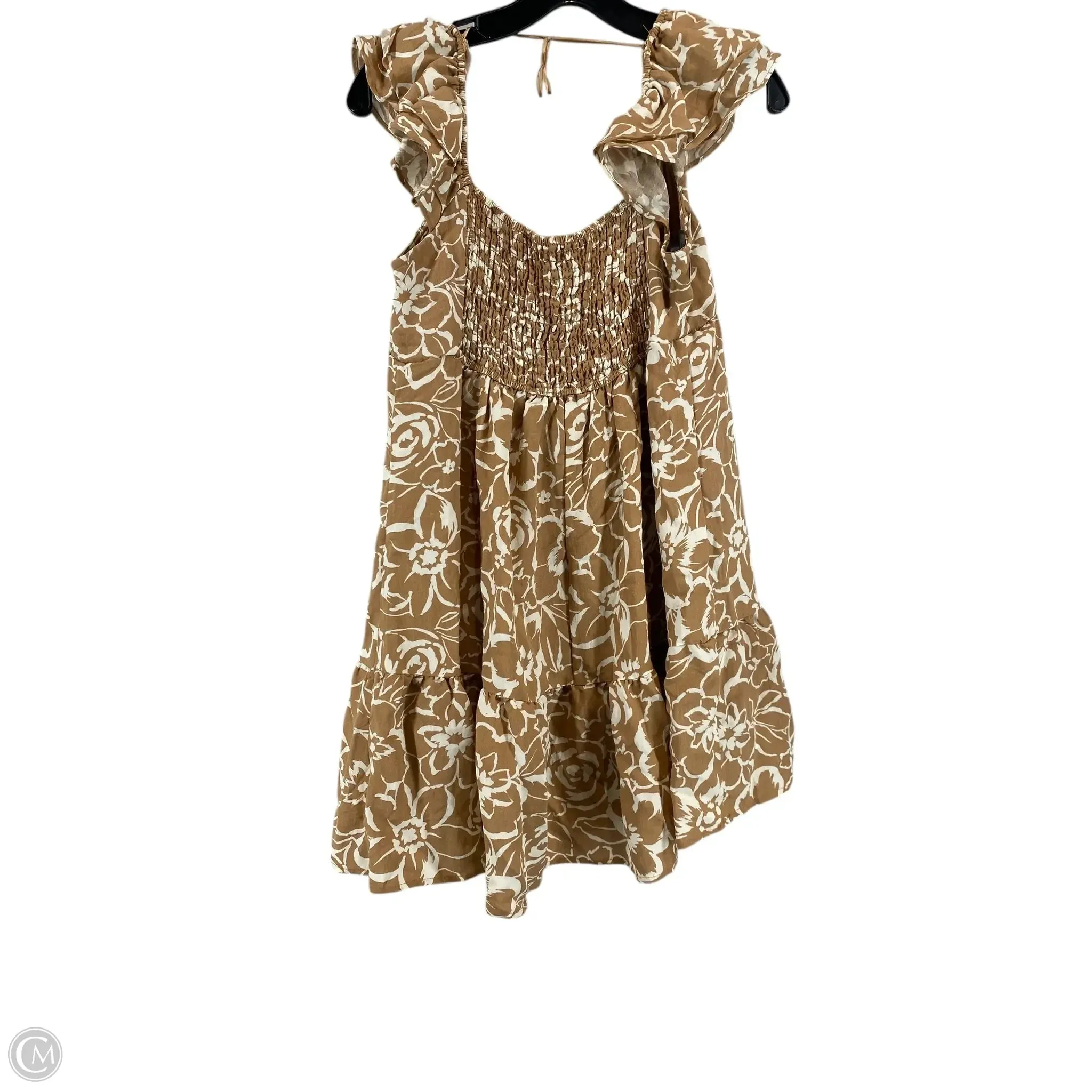 Dress Casual Short By Blu Pepper In Brown, Size: M