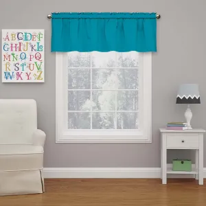 Eclipse Microfiber Valance Curtain Windows Solid Rod Pocket