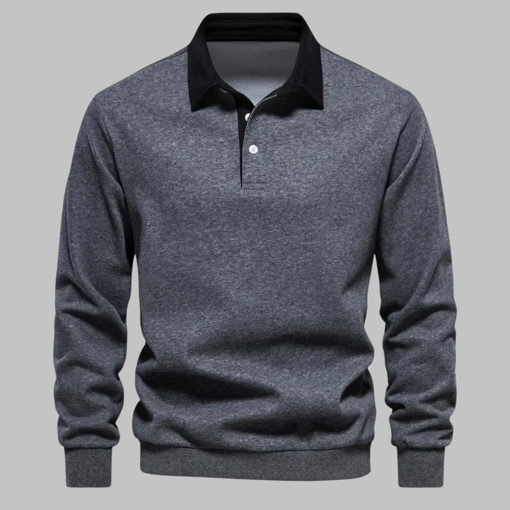 Effortless Style Polo Sweater