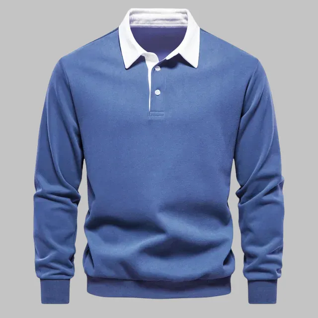 Effortless Style Polo Sweater