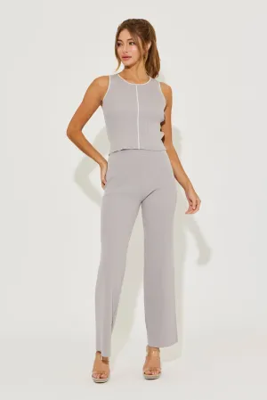 Effortless Styling Knit Sleeveless Top & Pants Set