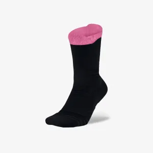 Elite Performance Crew Socks - Black/Pink