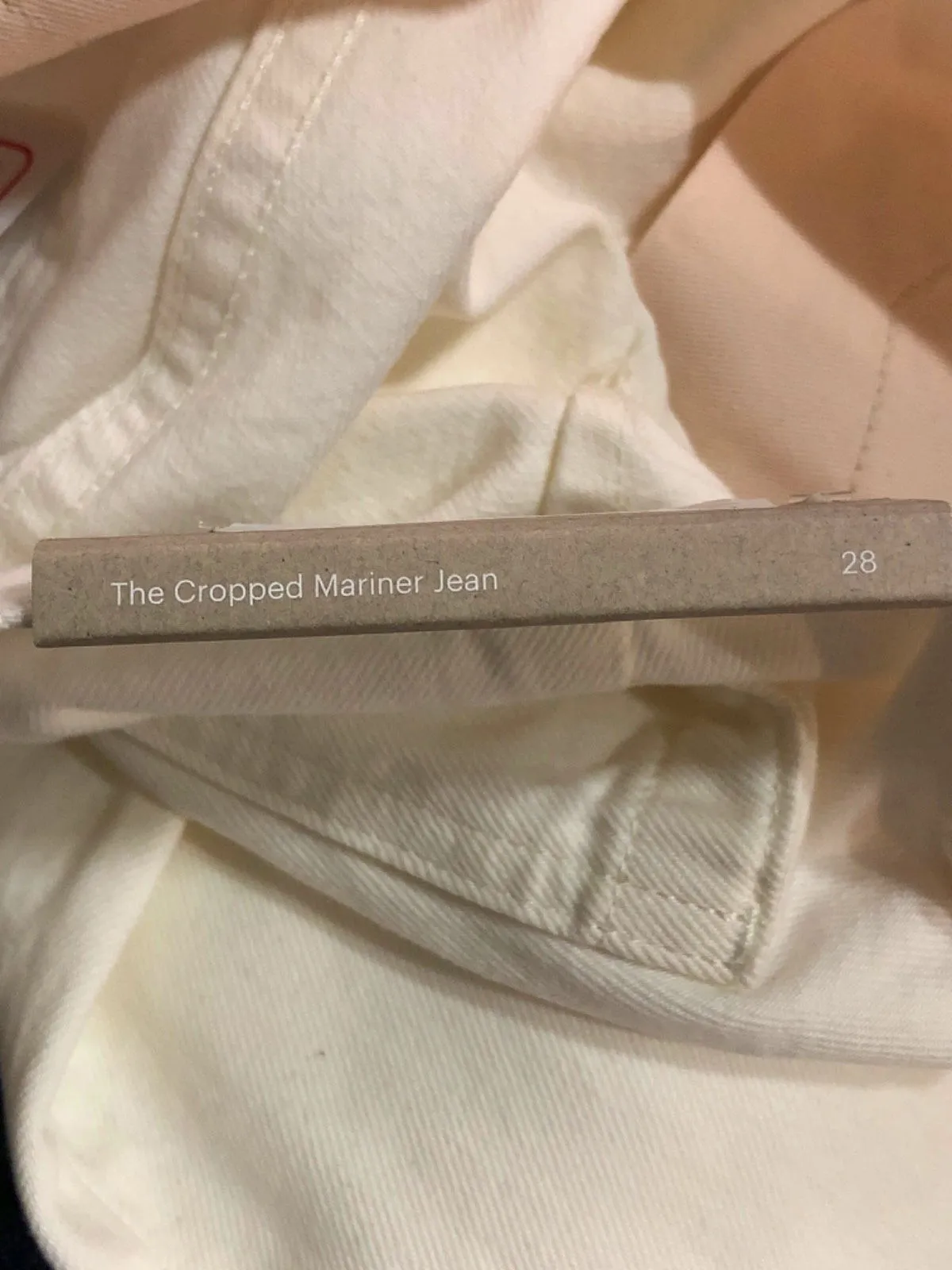 Everlane Natural The Cropped Mariner Jean w28