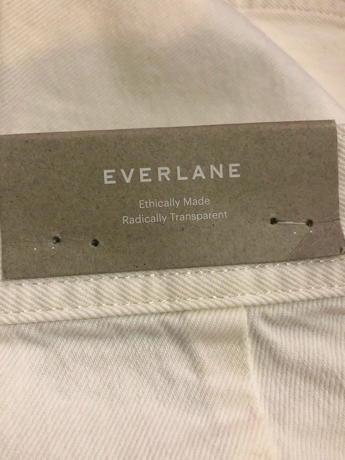Everlane Natural The Cropped Mariner Jean w28