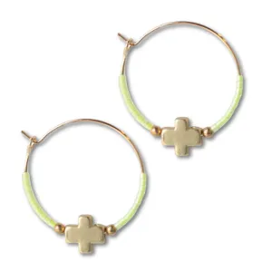 Faithful Earrings, Lime