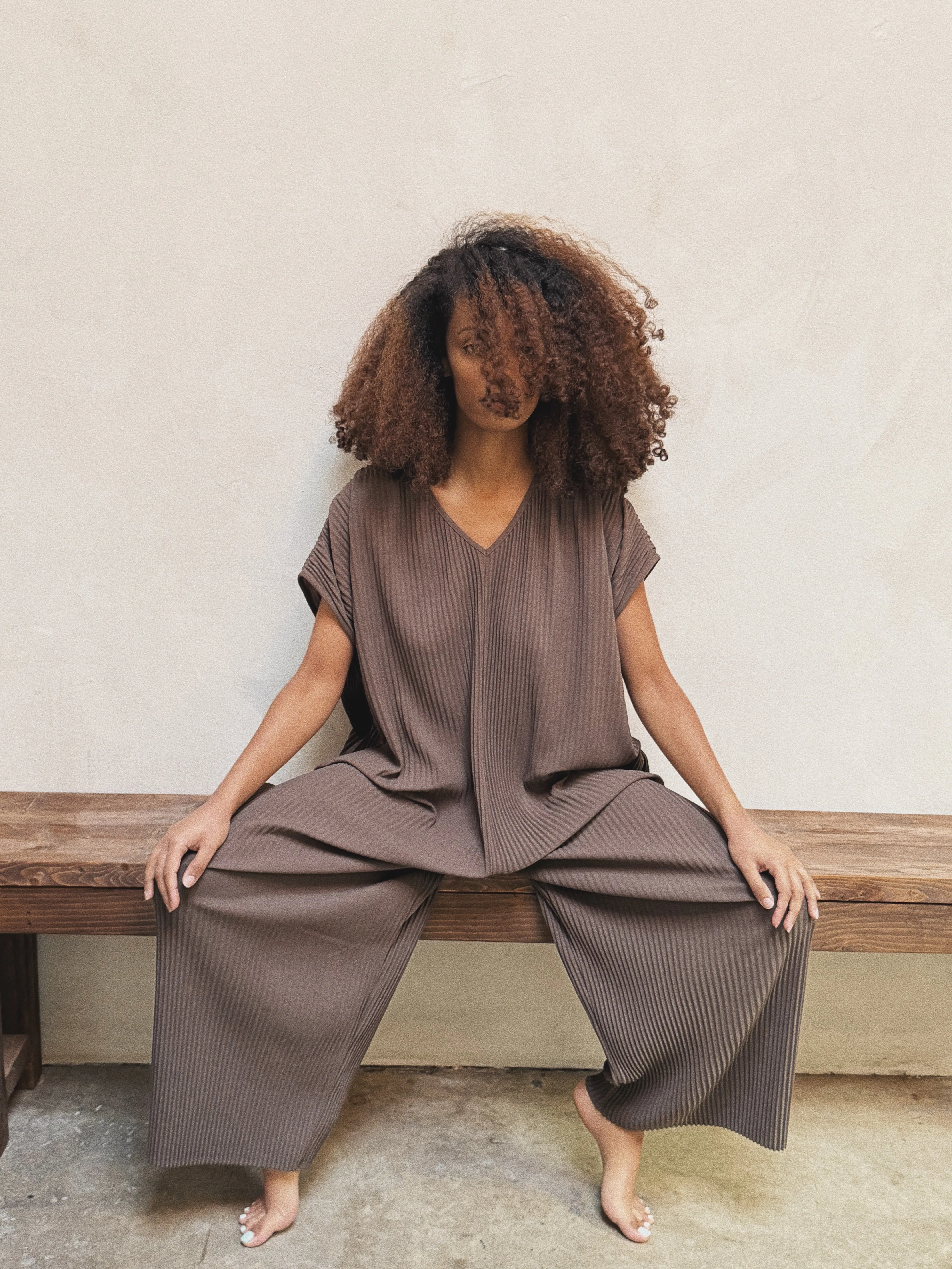 Fanta Pleated Jumpsuit