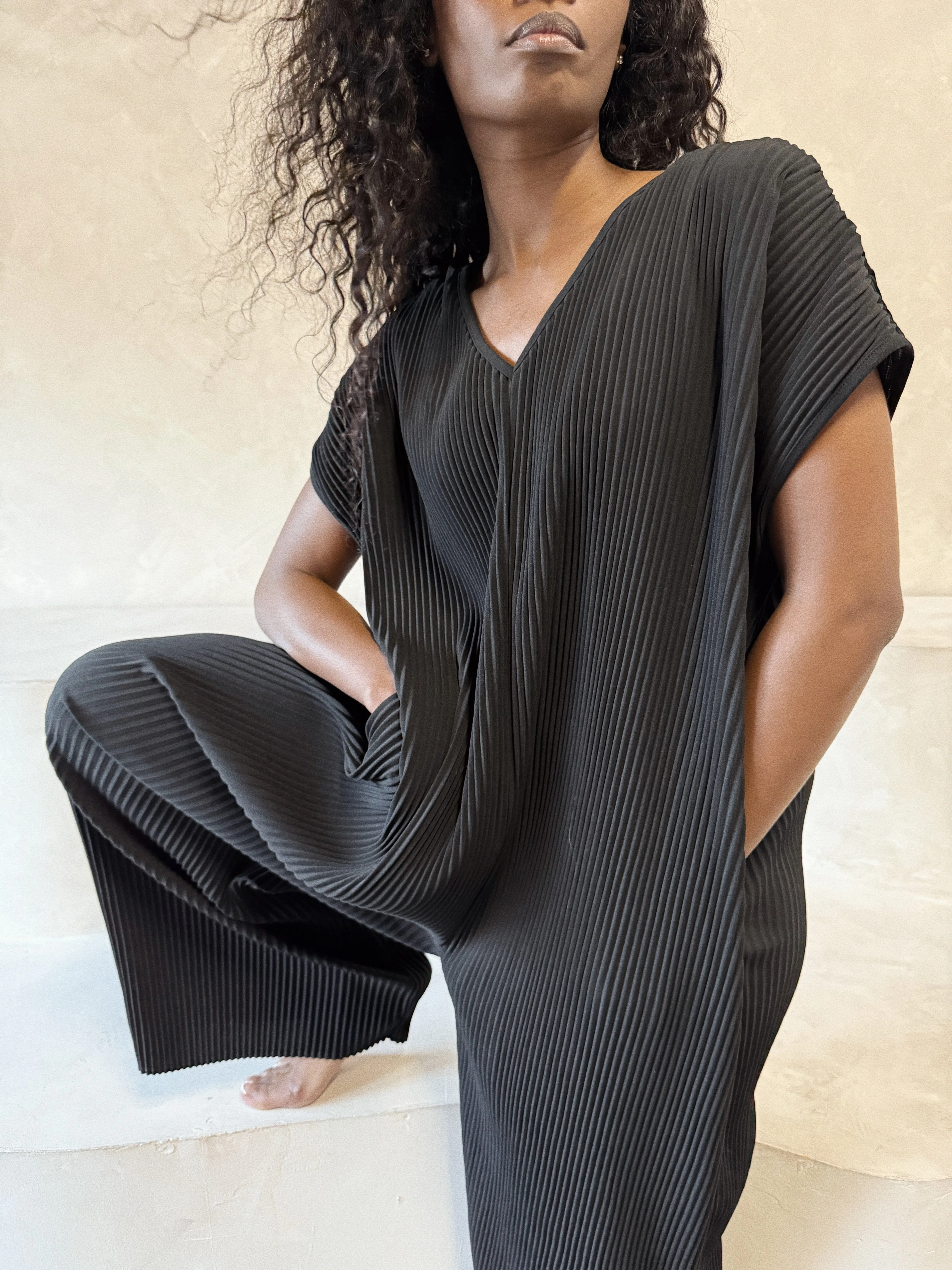 Fanta Pleated Jumpsuit