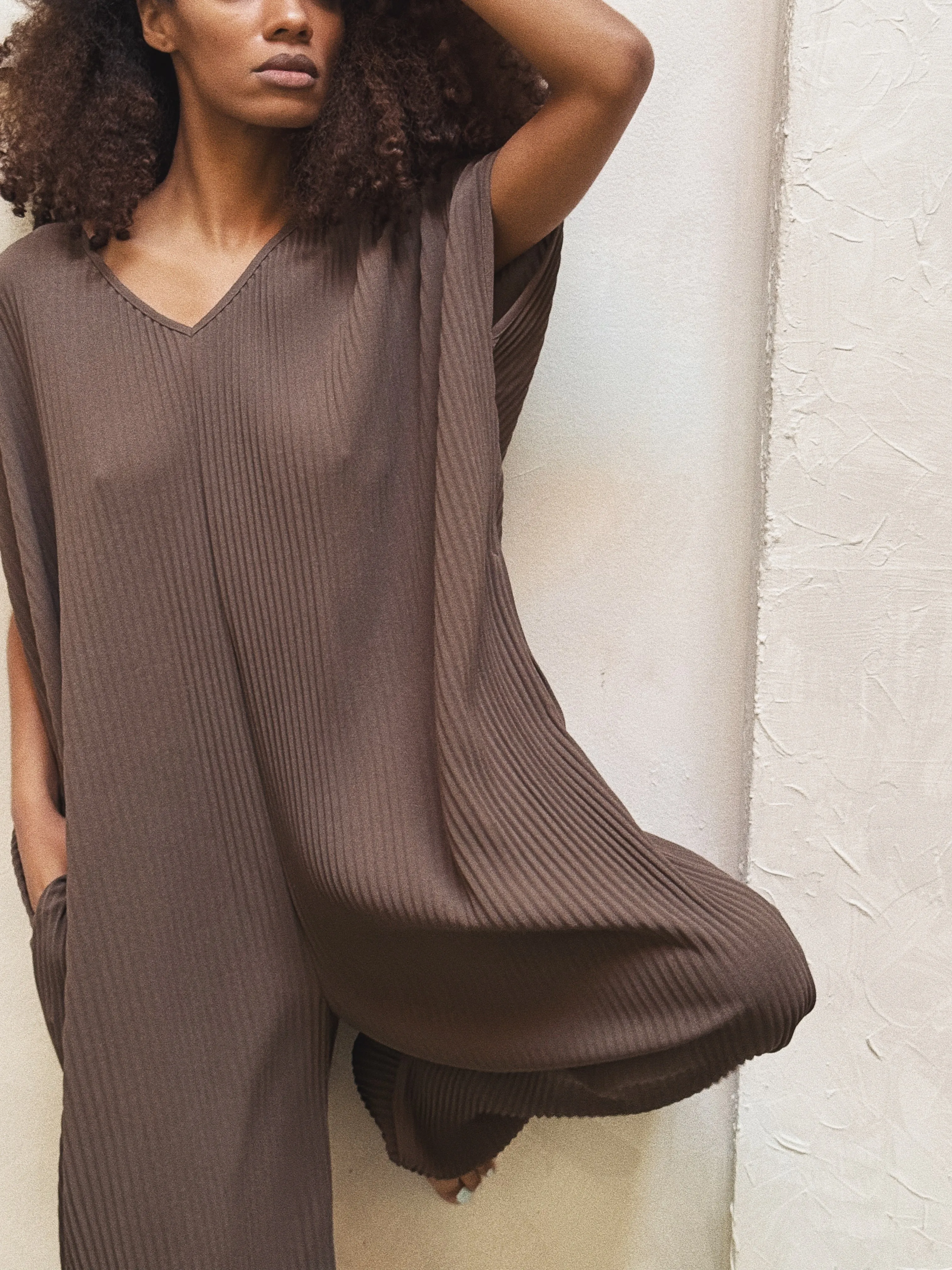 Fanta Pleated Jumpsuit