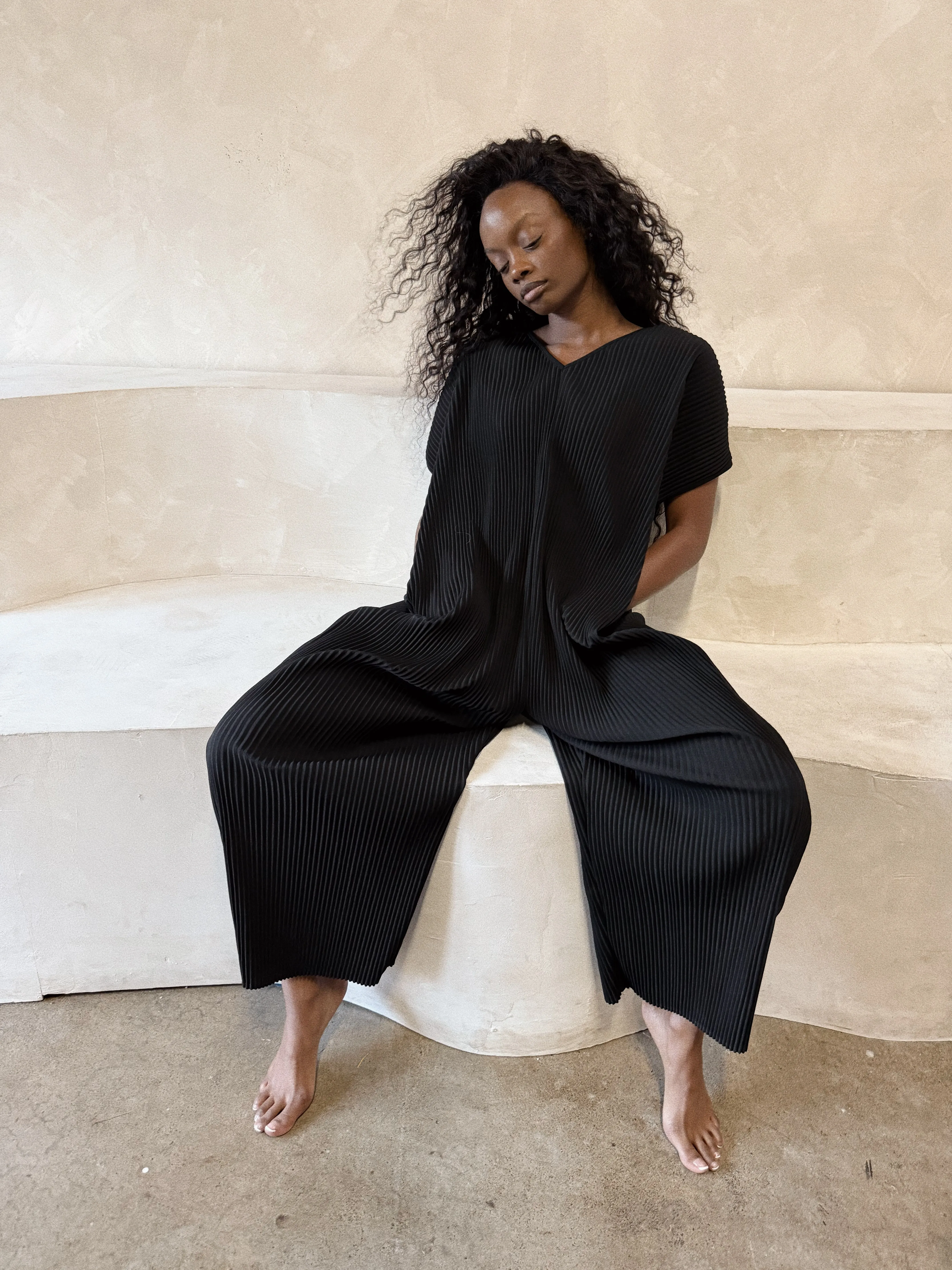 Fanta Pleated Jumpsuit