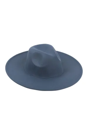 Felt Fedora Fashion Brim Hat Navy - Pack of 6