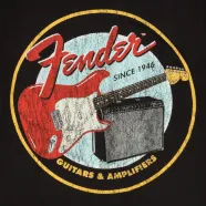 Fender® 1946 Guitars & Amplifiers T-Shirt, Vintage Black XL