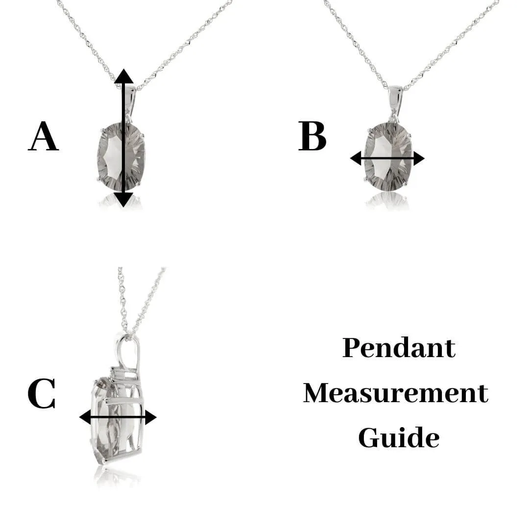 Free Floating Diamond Snowflakes in Glass Shaker Pendant