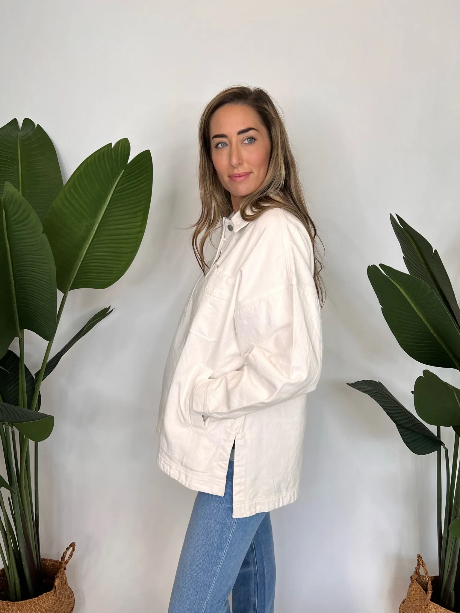 Free People Madison Jacket Optic White