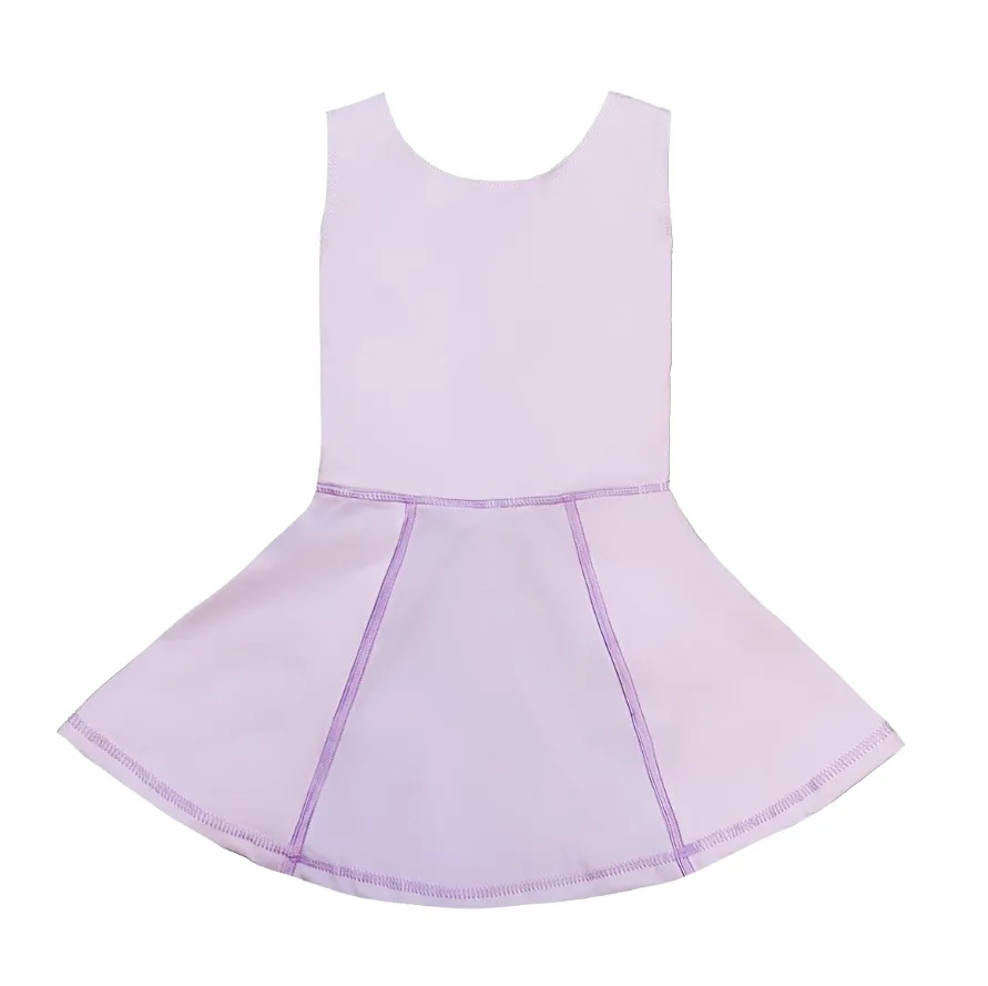 Girls Purple Twist Back Dress