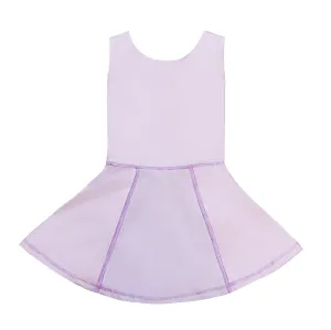 Girls Purple Twist Back Dress
