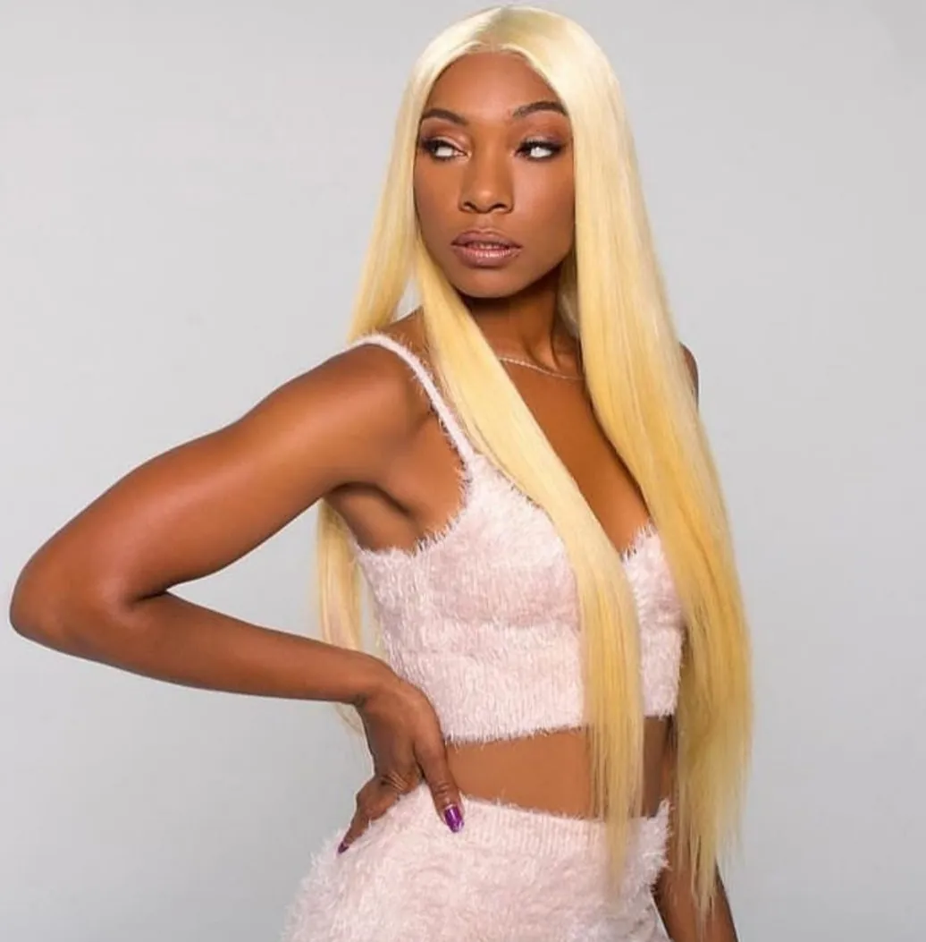 Golden Goddess 613 Blonde Signature Body Wave Hair Extensions 3 Bundle Deal | Premium Human Hair Weft Bundles | Platinum Blonde