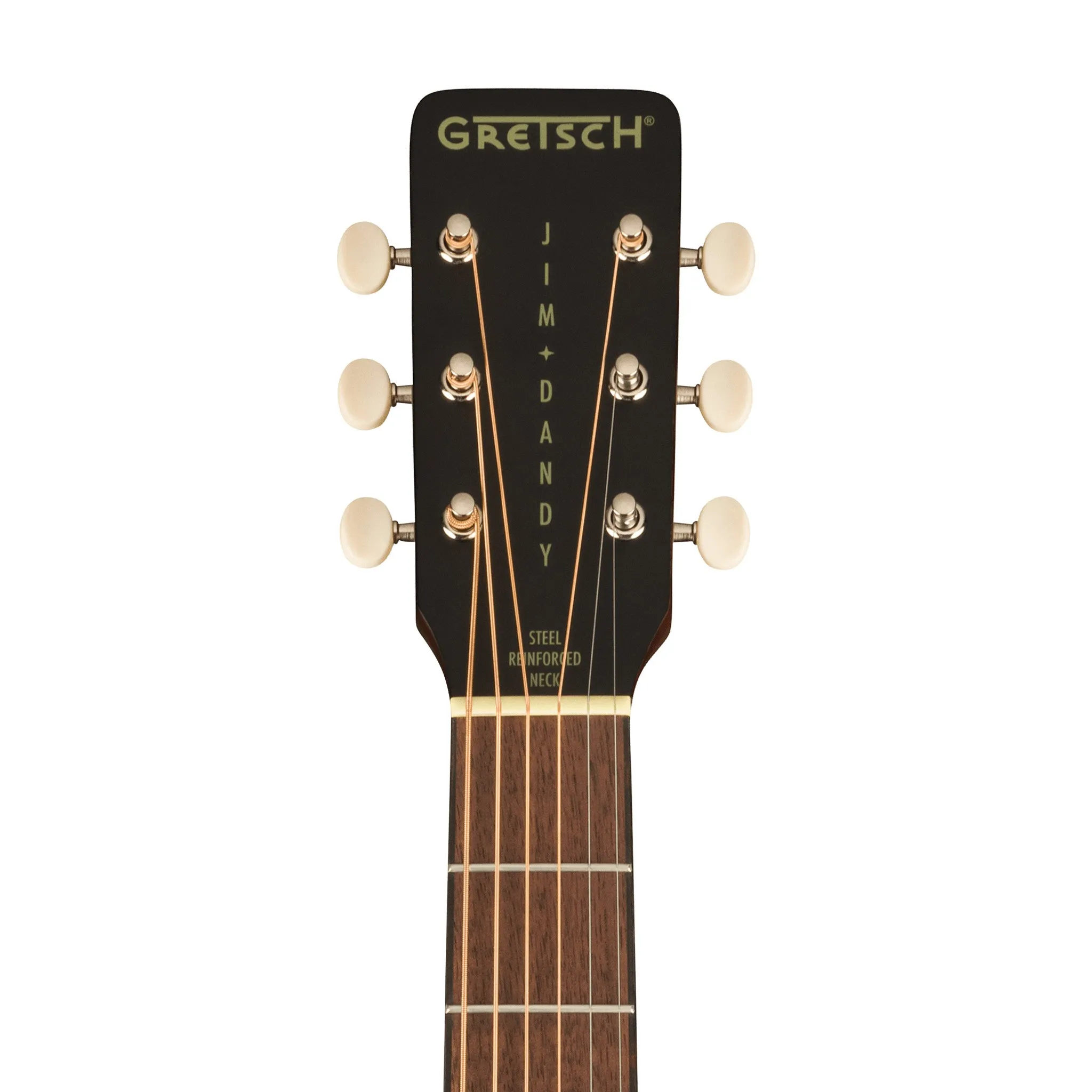 Gretsch Jim Dandy Deltoluxe Dreadnought Acoustic-Electric Guitar, Black Top