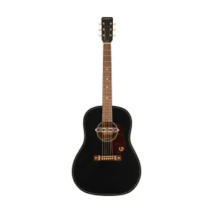Gretsch Jim Dandy Deltoluxe Dreadnought Acoustic-Electric Guitar, Black Top