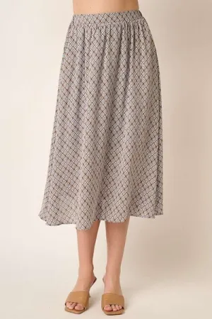 Hazel Blues® |  Mittoshop Printed Midi Skirt
