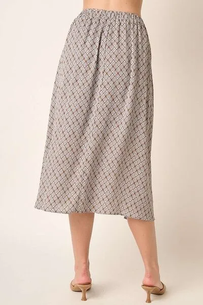 Hazel Blues® |  Mittoshop Printed Midi Skirt