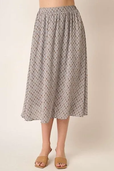 Hazel Blues® |  Mittoshop Printed Midi Skirt