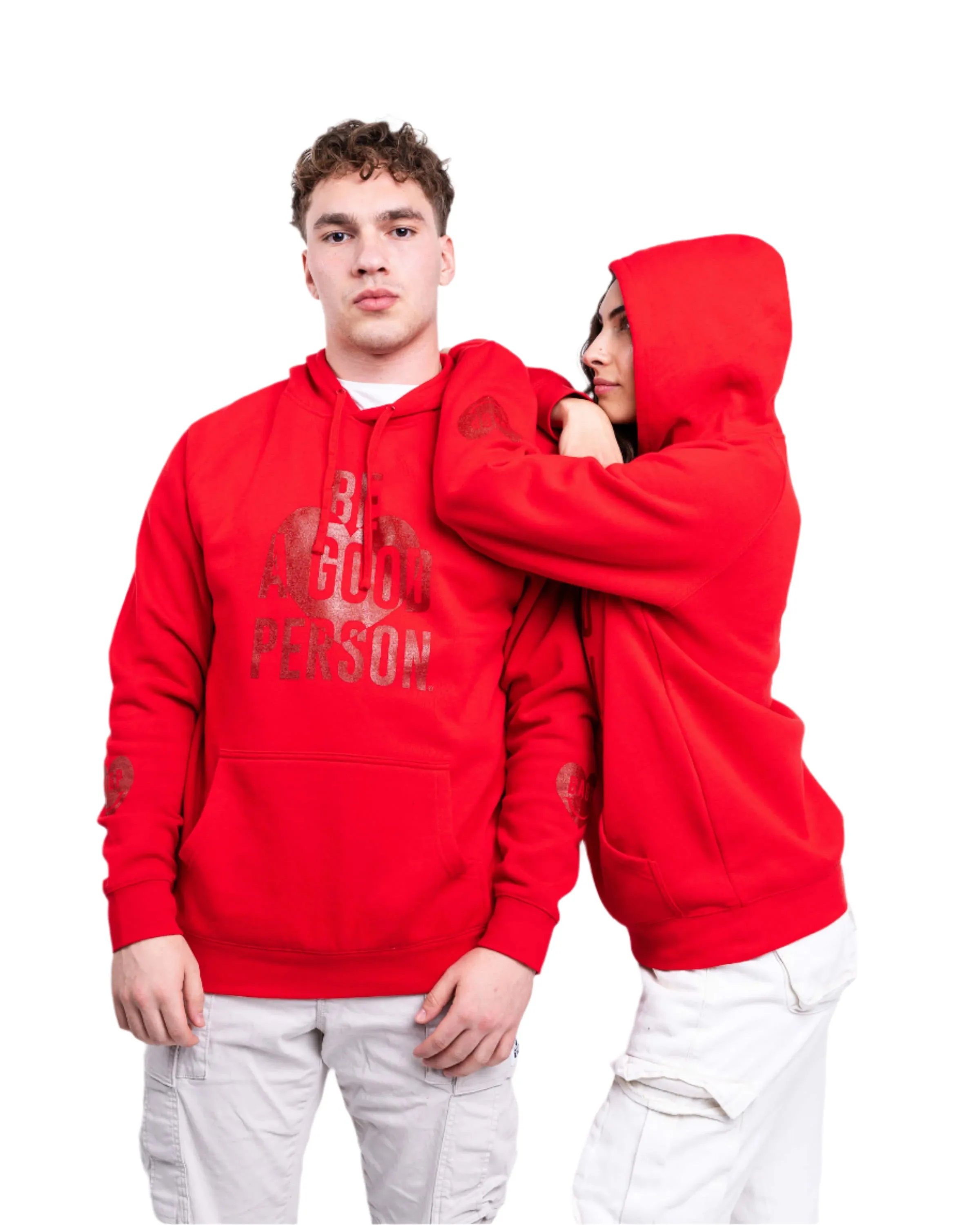 Heart On Your Sleeve Lightweight Hoodie - Red