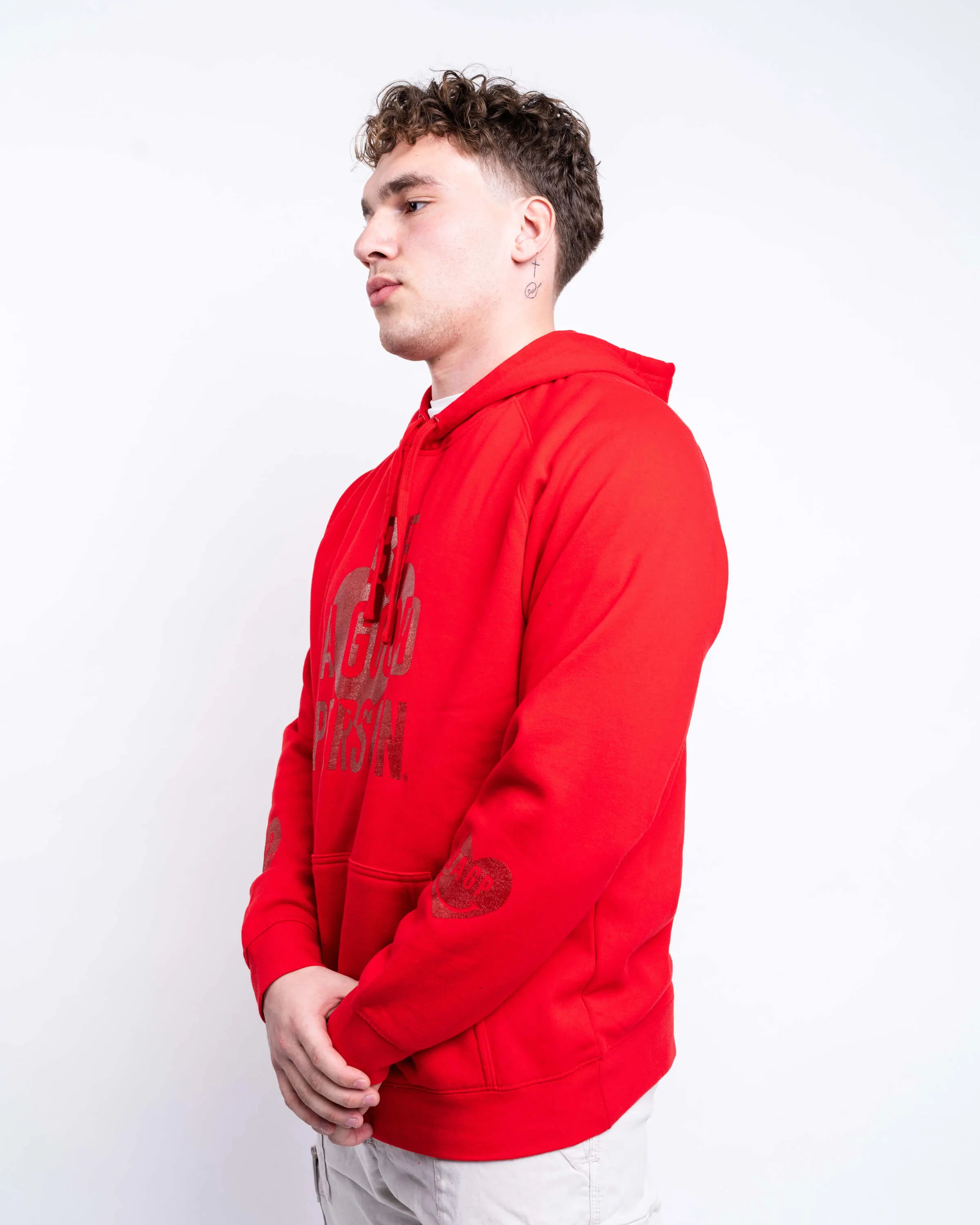 Heart On Your Sleeve Lightweight Hoodie - Red