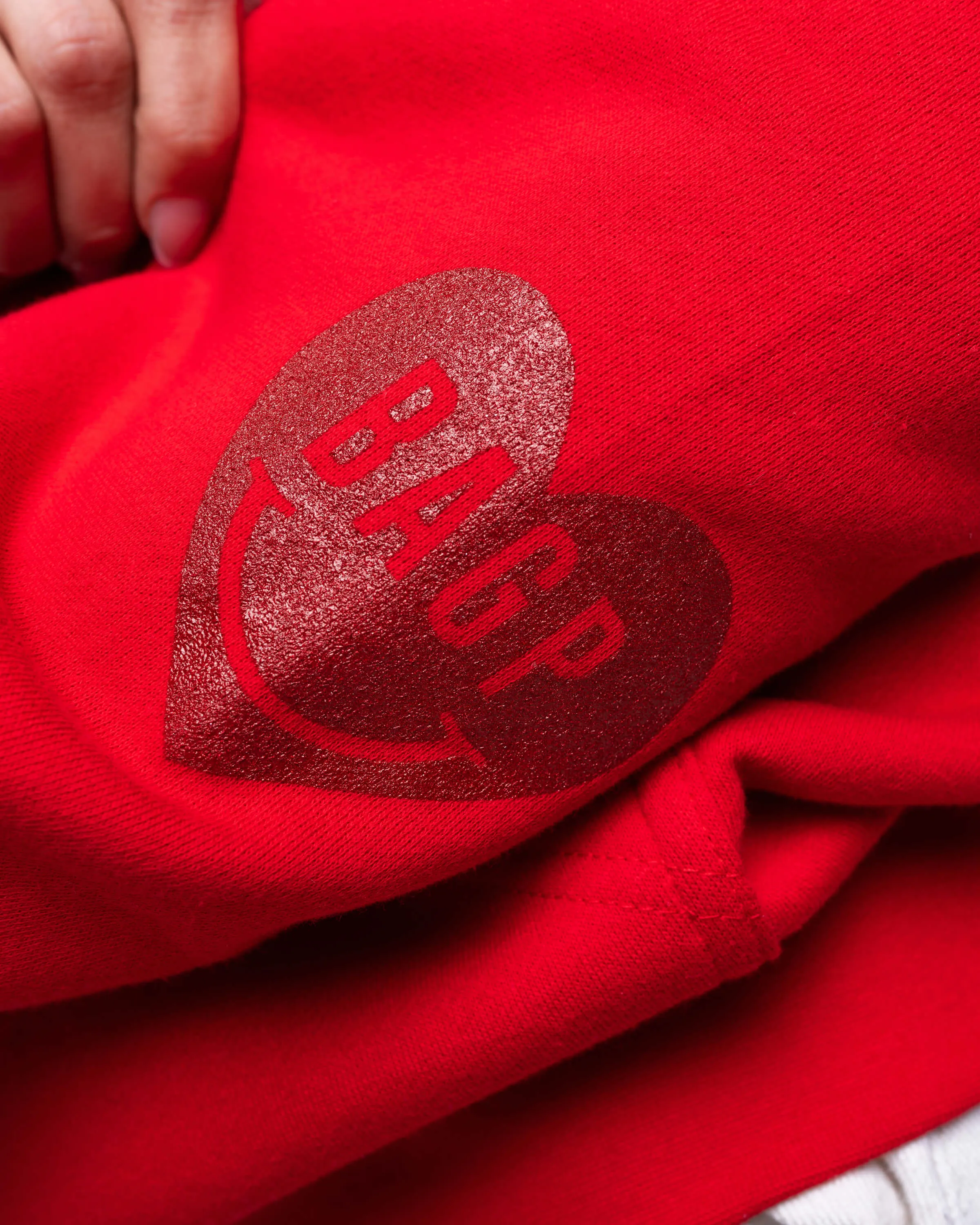Heart On Your Sleeve Lightweight Hoodie - Red