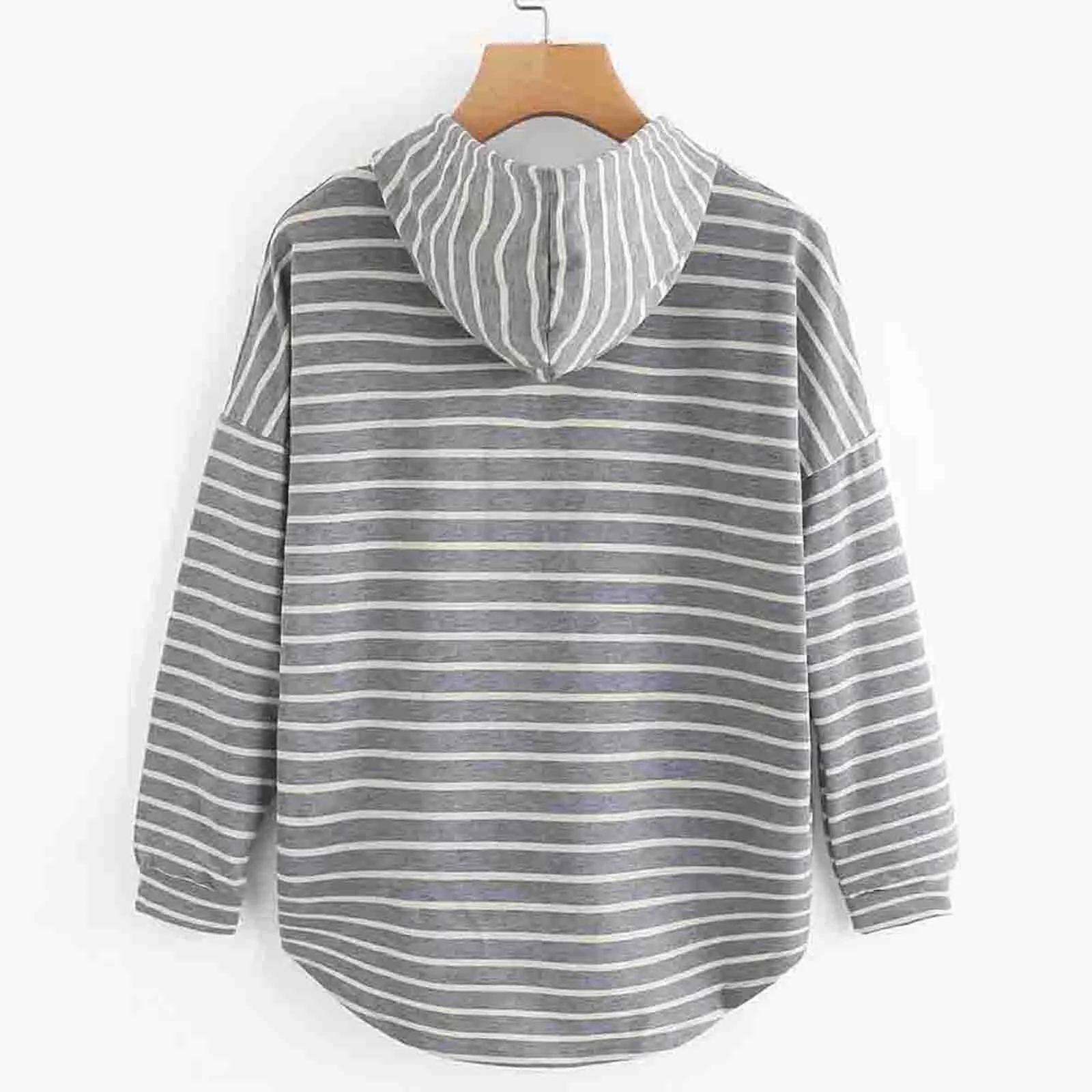 Holly | Striped Casual Hoodie
