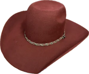 Hooey by Resistol Felt Hat Bronc Burgundy