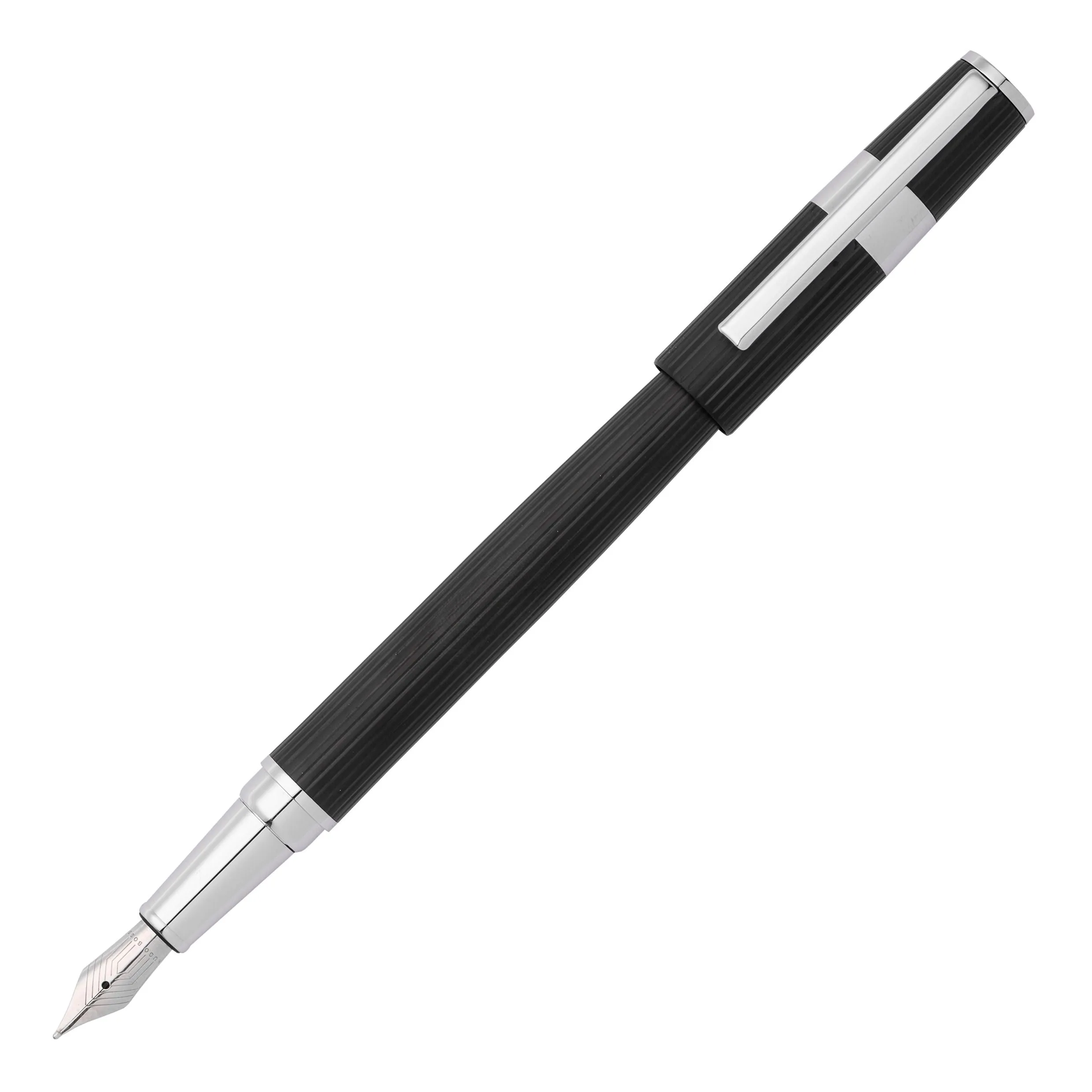 HUGO BOSS HSV2852A-Fountain pen Gear Pinstripe Black / Chrome