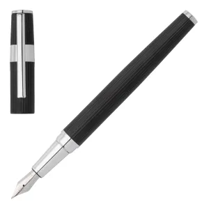 HUGO BOSS HSV2852A-Fountain pen Gear Pinstripe Black / Chrome