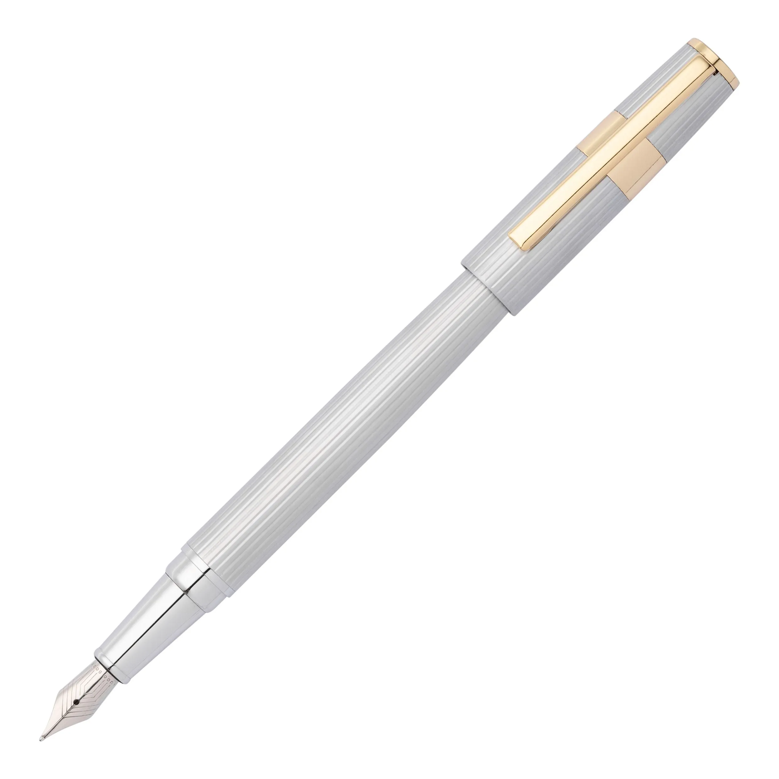 HUGO BOSS HSV2852B-Fountain pen Gear Pinstripe Silver / Gold